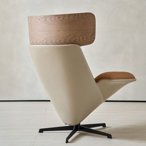 Modern Bolo Lounge Chair by Beacon, armchair with sleek design and plush cushioning for comfortable seating.