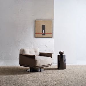 Display image of the Avenor armchair by Beacon, showcasing its stylish design and comfortable upholstered fabric.
