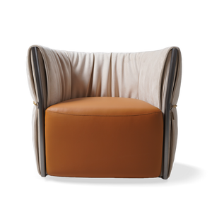 BEACON Baxter Armchair MLL-A134 with plush fabric and modern design, featuring cushioned seat and armrests.