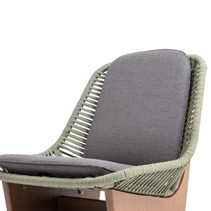 BEACON Clogs lounge chair with seat and back cushions, modern armchair featuring a sleek design and comfortable upholstery.