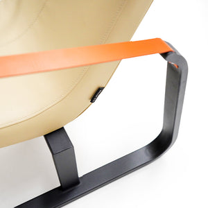 Verona Lounge Chair by BEACON with microfiber leather upholstery, modern design, and cushioned seating for stylish comfort.