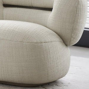 BEACON Ferrara Armchair AMCJ-DY6057 with plush upholstery and modern design, shown from a front angle in a stylish living room setting.