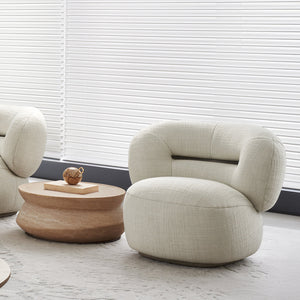 BEACON Ferrara armchair AMCJ-DY6057 with cushioned seat and backrest, modern design, in a cozy living room setting.