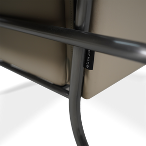 BEACON Leisure Lounge Chair LC070 with cushioned seat and wooden legs, ideal for relaxing in modern living spaces.