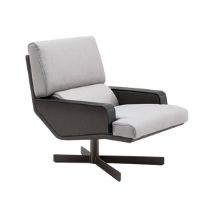 White Varese Armchair LC059 by BEACON, modern armchair with sleek design and plush upholstery, perfect for contemporary living spaces.