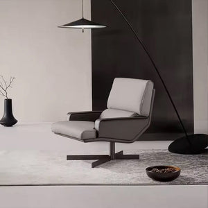 White Varese Armchair LC059 by BEACON, modern armchair with sleek design and plush fabric for stylish comfort.