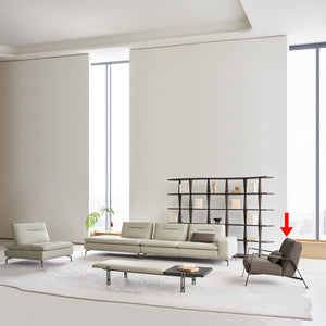 BEACON Nexus Lounge Chair AMF-DY218 armchair with plush cushioning and modern design, upholstered in soft fabric.