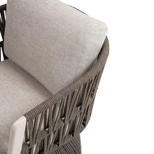 BEACON Marrakech swivel lounge armchair with seat and back cushions, modern design, perfect for relaxing living spaces.