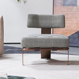 BEACON Capri Lounge Chair MLL-A75/BR with brown fabric upholstery and modern design, perfect for relaxing indoor or outdoor spaces.