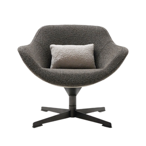 BEACON Teddy Lounge Chair BC679-1 in soft plush fabric with a cozy, modern design and rounded armrests.