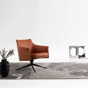 Modern BEACON Titian Lounge Chair LC064-C with sleek design, wooden legs, and plush upholstery for stylish comfort.
