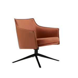 Modern Titian lounge chair by BEACON, featuring sleek design and plush cushioning in a contemporary living space.
