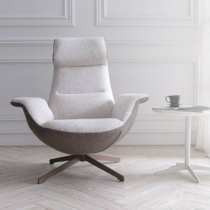 Venezia Swivel Lounge Chair by BEACON, modern lounge chair with cushioned seat and curved backrest in a stylish design.