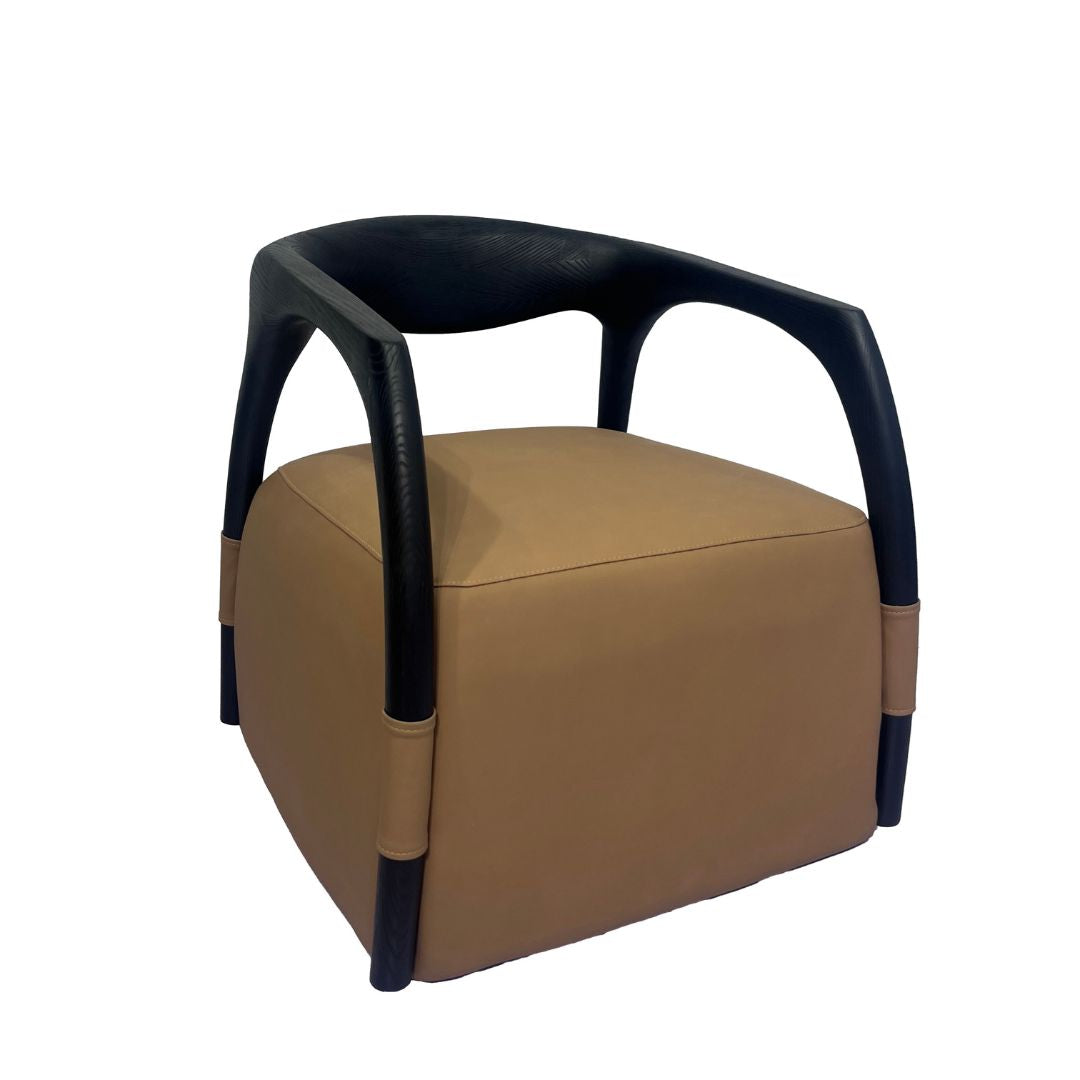 BEACON Dune armchair PS-A221 with modern design, featuring plush upholstery and sleek armrests, ideal for living rooms.