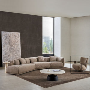 Modern BEACON Sway Lounge Chair AMBO-DY80281 with sleek armchair design and comfortable cushioning, shown in a contemporary living room setting.