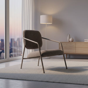 BEACON WZDDG Arlo Lounge Chair in modern design, featuring plush upholstery and sleek armrests for stylish comfort.