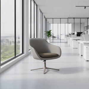 BEACON armchair HJD/YY-045/H-5280-2 with plush fabric upholstery and modern design, shown in a cozy living room setting.