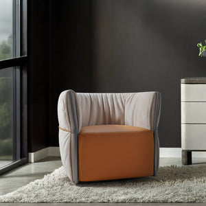BEACON Baxter armchair MLL-A134 with plush fabric upholstery and modern design, shown in a cozy living room setting.