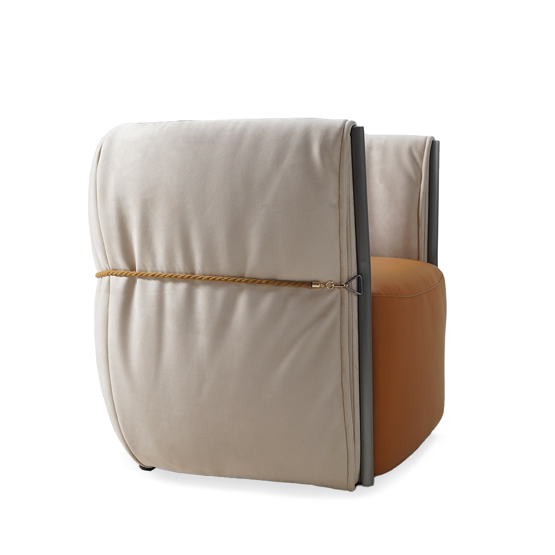 Comfortable BEACON Baxter armchair with plush upholstery and modern design, perfect for living rooms or cozy spaces.