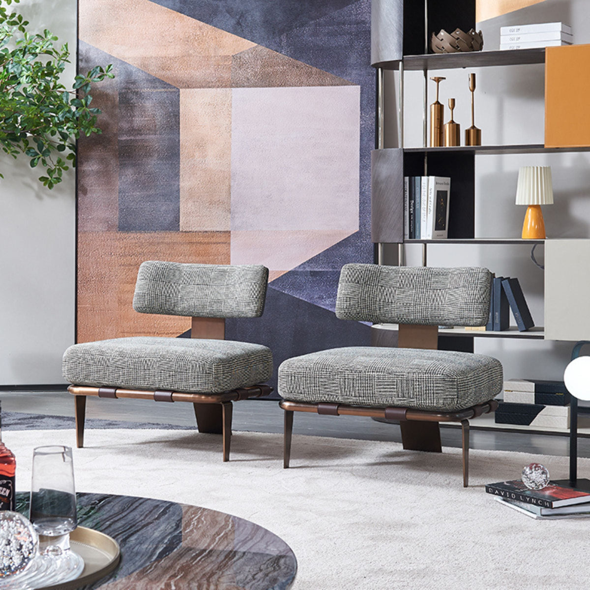 BEACON Capri Lounge Chair MLL-A75/BR with a sleek design, featuring comfortable seating and stylish brown upholstery.