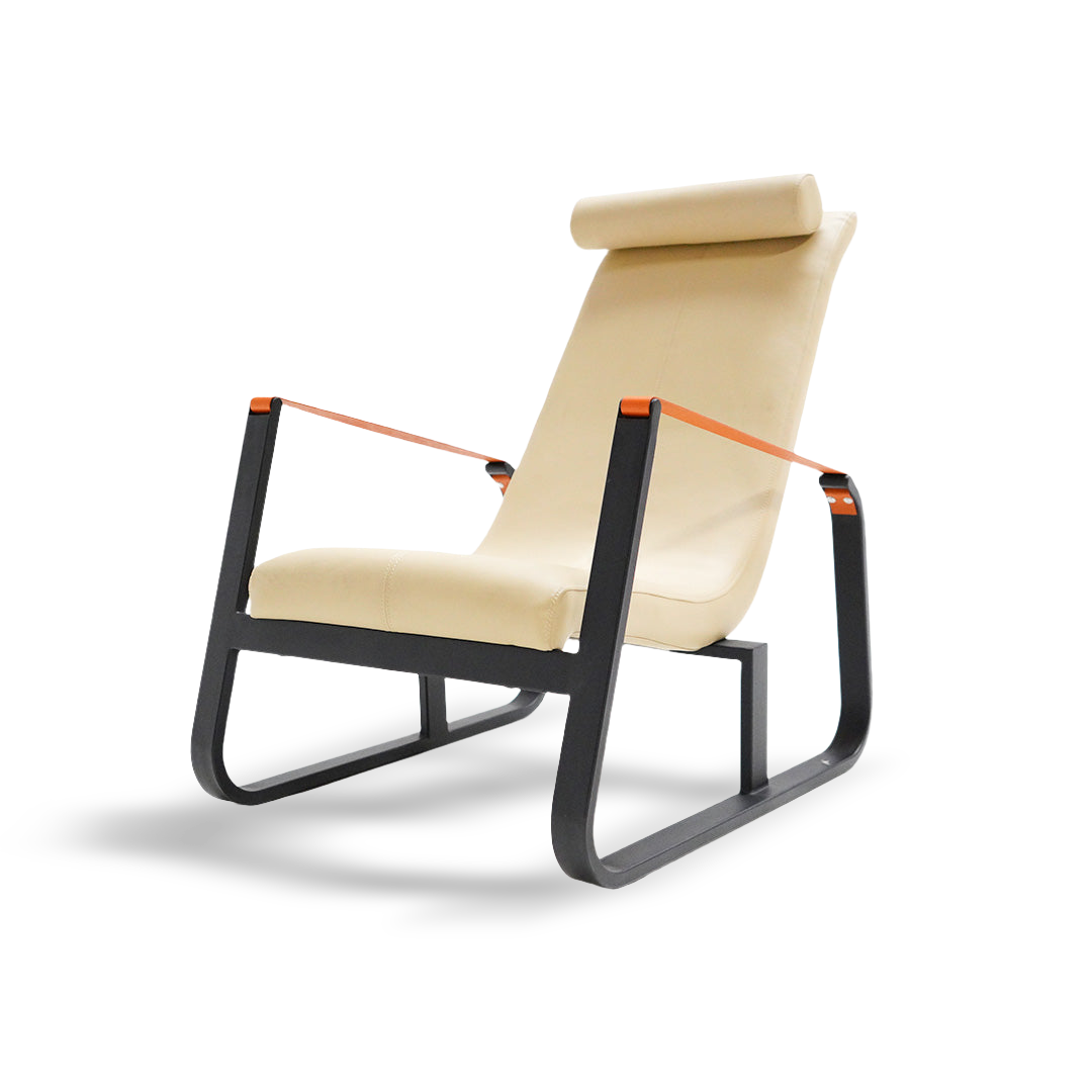 Beacon Verona lounge chair with microfiber leather upholstery, modern design, and cushioned seat for comfortable seating.