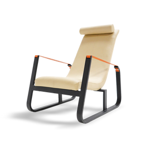 Beacon Verona lounge chair with microfiber leather upholstery, modern design, and cushioned seat for comfortable seating.