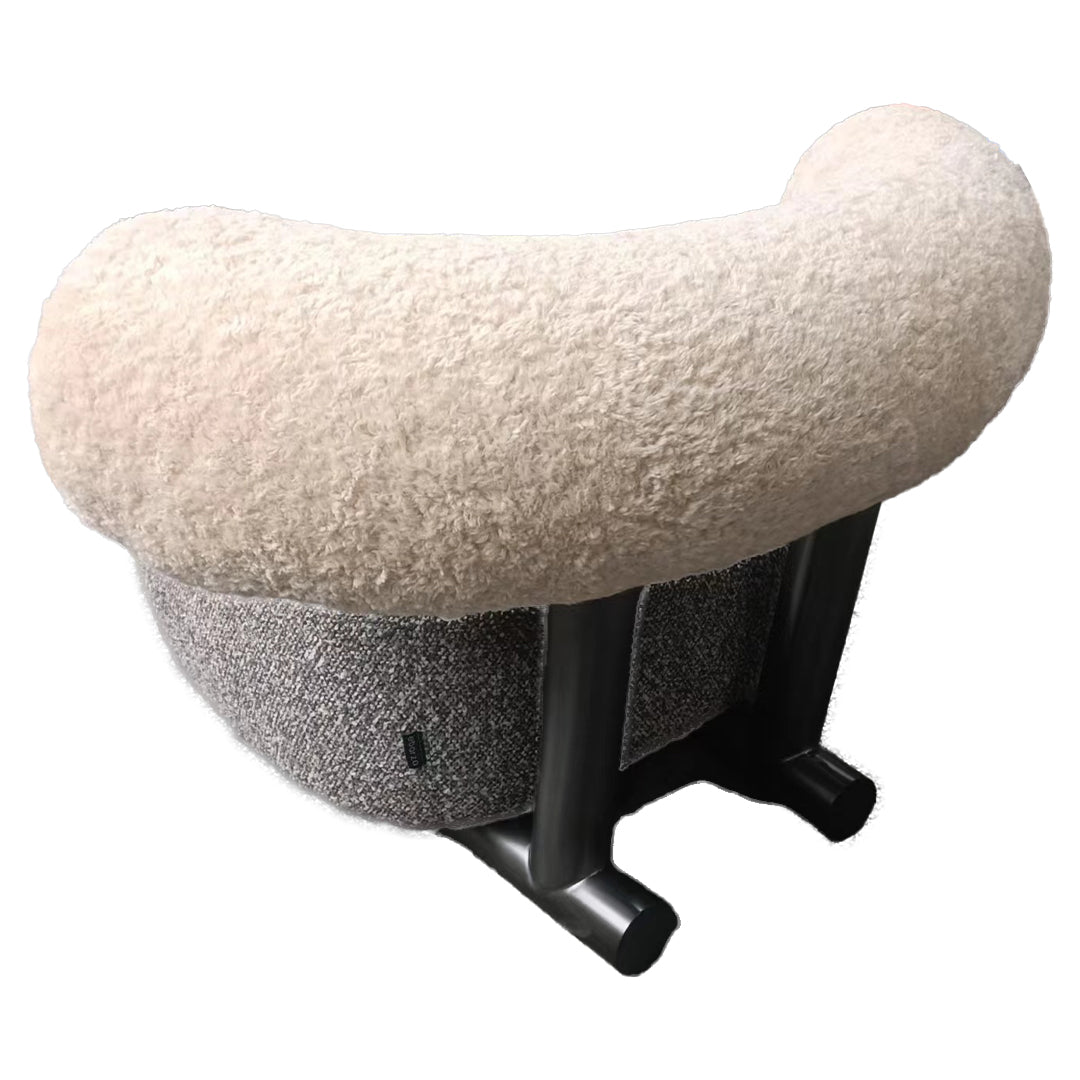 BEACON Duke Lounge Chair LC076 with modern design, plush upholstery, and wooden legs for stylish comfort in living spaces.