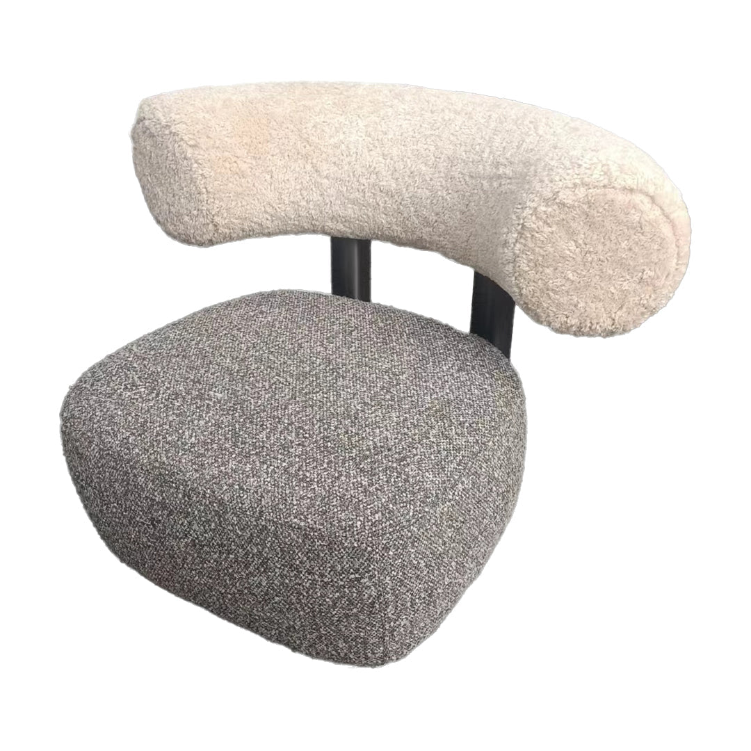 BEACON Duke Lounge Chair LC076 with plush fabric upholstery and modern design, shown in a stylish living room setting