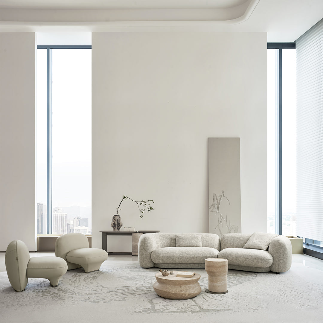 BEACON Euphoria Armchair AMCJ-DY6005 with plush fabric, modern design, and comfortable seating for living room decor.