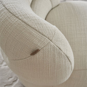 BEACON Ferrara armchair AMCJ-DY6057 with plush fabric upholstery and contemporary design for living room comfort.