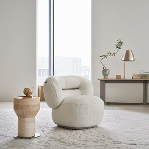 BEACON Ferrara armchair AMCJ-DY6057 with plush upholstery and modern design, shown in a stylish living room setting.