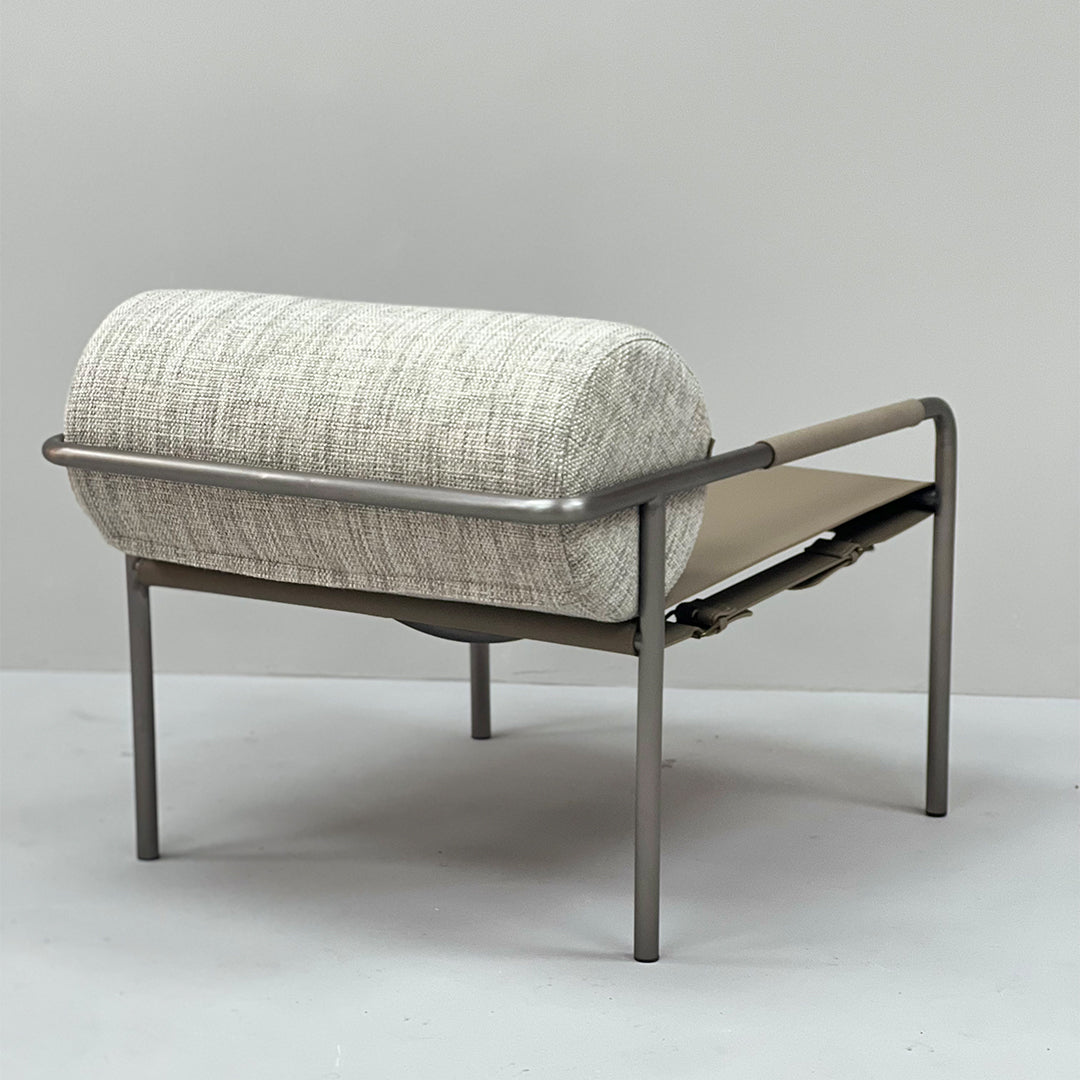 BEACON Filch Armchair MLL-A149 with plush fabric and modern design, featuring a cushioned seat and stylish armrests.