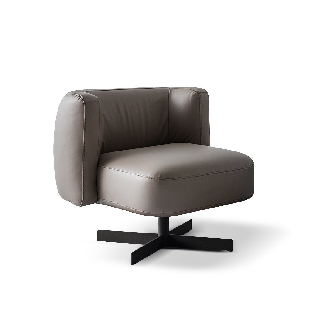 HOMAGE KOLTUK Foresta armchair with plush fabric upholstery and wooden legs, modern design perfect for living room seating.