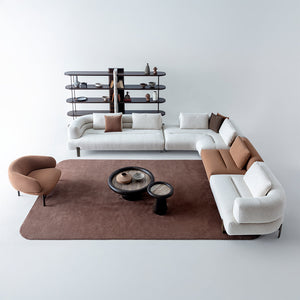 HOMAGE KOLTUK Freda armchair with plush fabric upholstery and modern design, featuring a comfortable, stylish seating area.