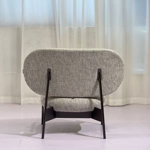 BEACON Haven Armchair PS-A154 in neutral fabric with cushioned seat and backrest, modern design for living room comfort.