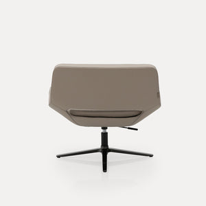 Beige BEACON lounge chair with cushioned seat and modern design, ideal for living room or lounge area.