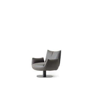 YOL LIVING Mila Amara armchair with plush fabric upholstery and modern design, featuring a comfortable cushioned seat and armrests.