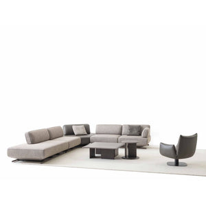 YOL LIVING Mila Amara Armchair with plush fabric upholstery and modern design, perfect for living room seating.