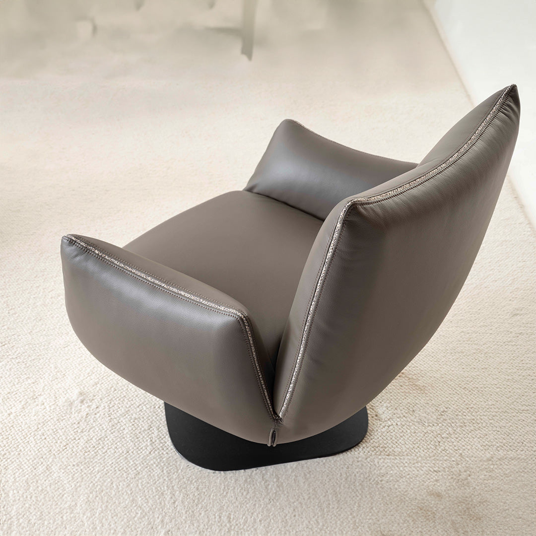 YOL LIVING Mila Amara armchair with plush upholstery and modern design, featuring a comfortable cushioned seat and stylish armrests.