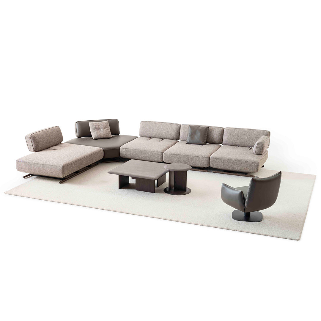 YOL LIVING Mila Amara Armchair with plush upholstery and modern design, featuring a cozy seat and stylish wooden legs.