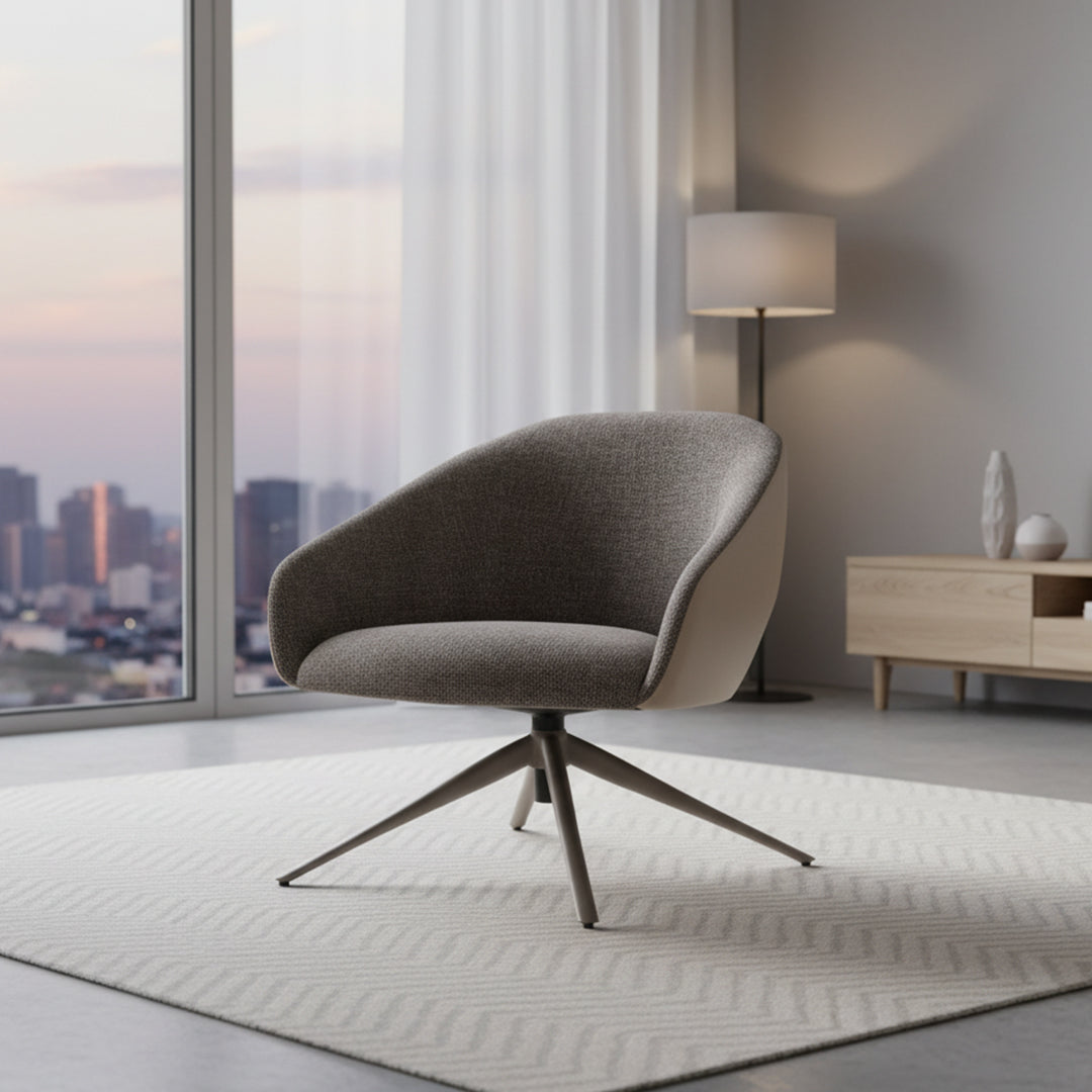 BEACON WZDDG Milo Leaf-L4SM-2 armchair with a modern design, featuring a leaf-patterned fabric and plush cushioning.