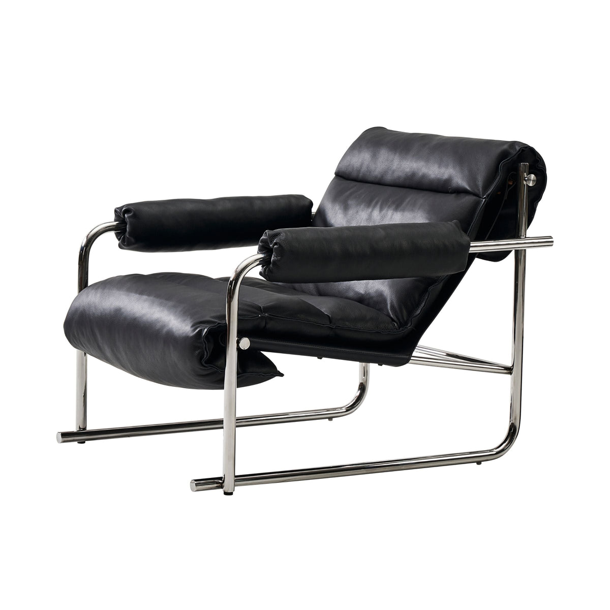 Murcia Whole Leather Lounge Chair LC066 -  Lounge Chairs - ebarza Furniture UAE | Shop Modern Furniture in Abu Dhabi & Dubai - مفروشات ايبازرا في الامارات | تسوق اثاث عصري وديكورات مميزة في دبي وابوظبي