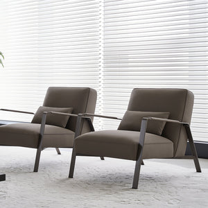 BEACON Nexus Lounge Chair AMF-DY218 armchair with plush fabric upholstery and modern design, shown from a side angle.