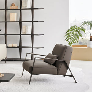 BEACON Nexus Lounge Chair AMF-DY218, modern armchair with plush upholstery and sleek design, shown in a stylish living room setting.