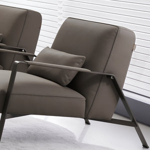 BEACON Nexus Lounge Chair AMF-DY218 armchair with modern design, plush cushioning, and sleek wooden legs.