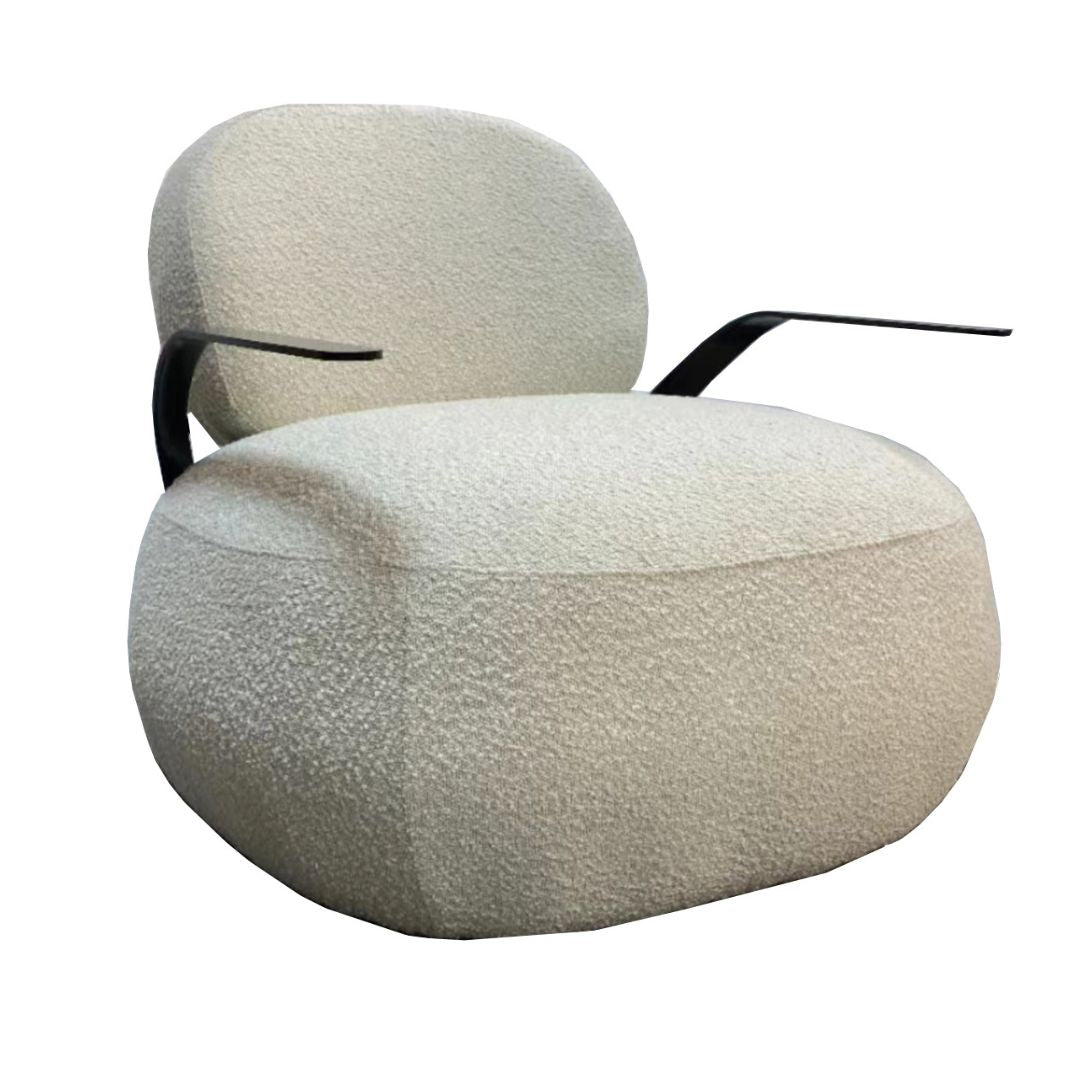 BEACON fabric armchair with plush cloud comfort design, pre-order for 85-day delivery, model PZ-Y08-L, modern living room furniture