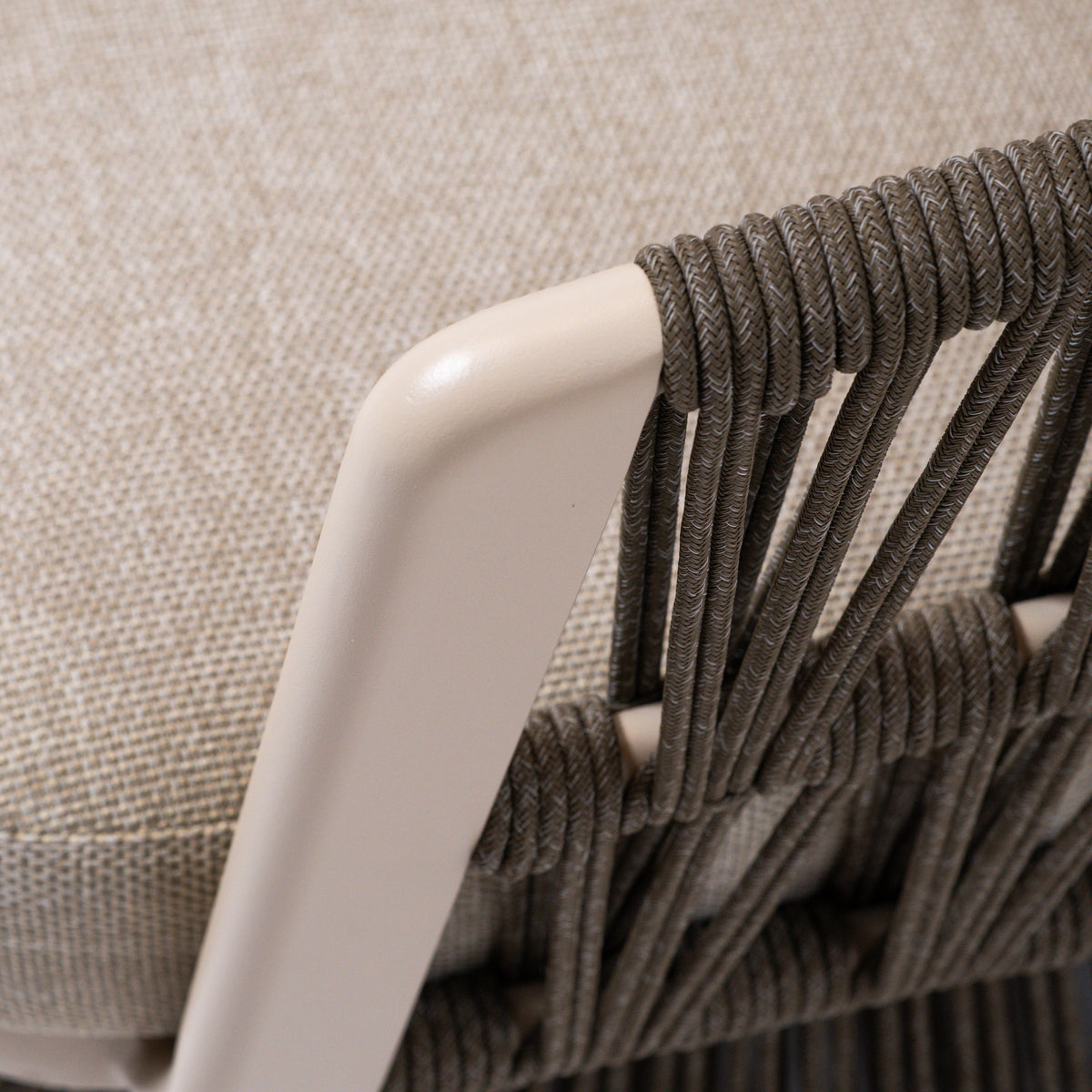 BEACON Marrakech swivel lounge armchair with seat and back cushions, modern design, ideal for stylish living spaces.