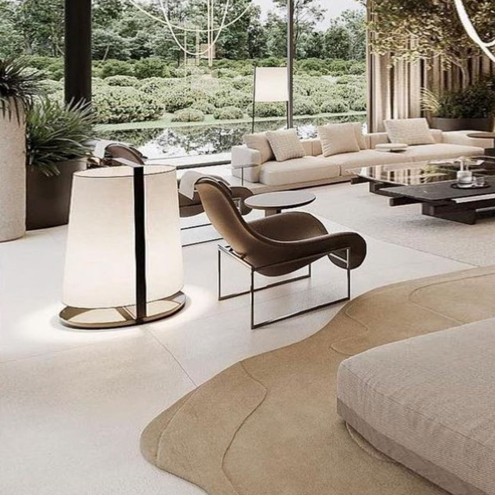 BEACON saddle leather lounge chair BL-45 with a sleek, modern design and cushioned seat for comfortable seating.