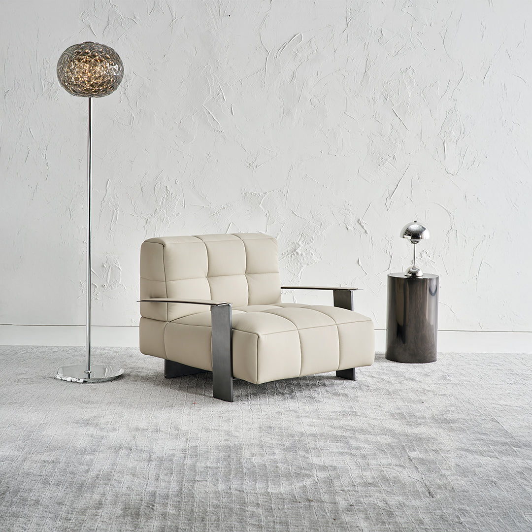 Seraphina Leisure Chair by BEACON, modern lounge chair with plush cushioning and sleek design, model LC090.