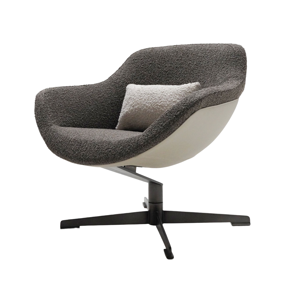 BEACON Teddy Lounge Chair BC679-1 with plush fabric and modern design, ideal for living rooms or relaxing spaces.